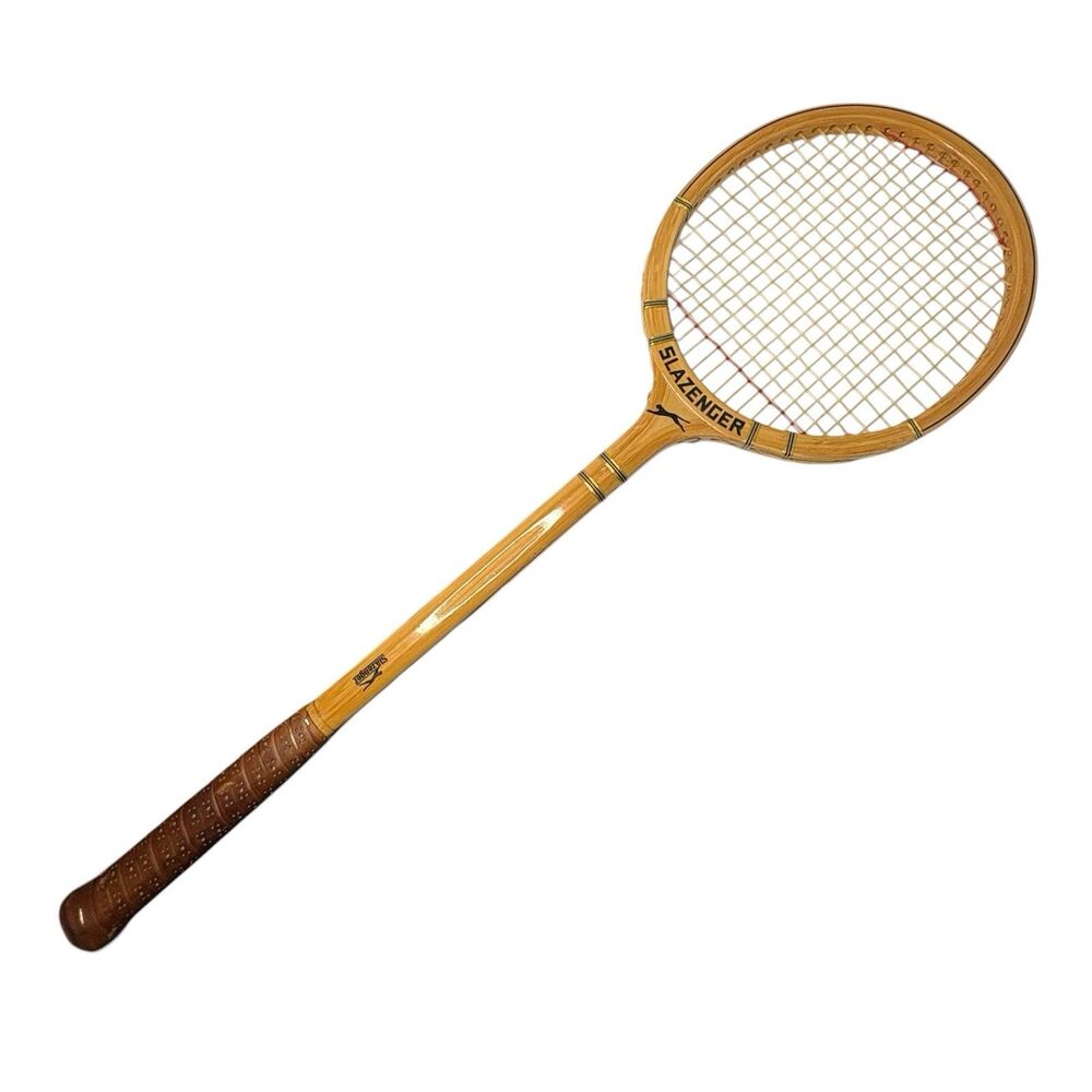 Vintage Slazenger Bamboo Wooden SQUASH Racket